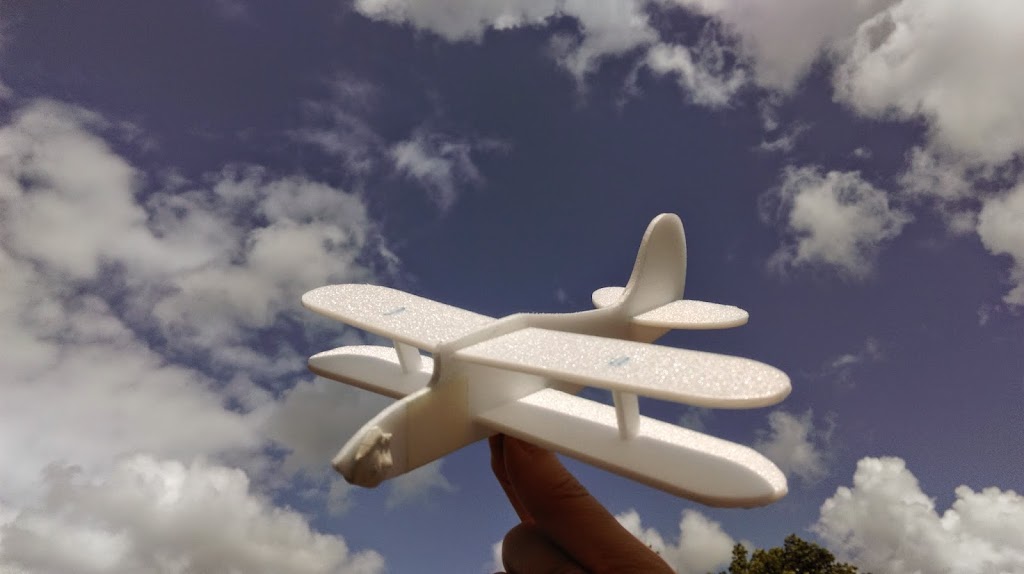 Avion planneur en polystyrène