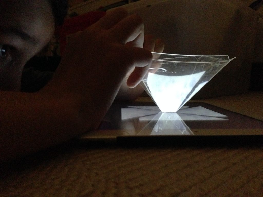 hologramme sur iPad